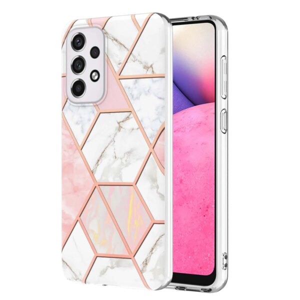 Electroplating IMD PC TPU Marble Phone Case For A53 A13 A23 A52S 5G Cases Shockproof Cover For Samsung S24 Ultra S23 S22 Ultra