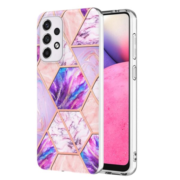 Electroplating IMD PC TPU Marble Phone Case For A53 A13 A23 A52S 5G Cases Shockproof Cover For Samsung S24 Ultra S23 S22 Ultra