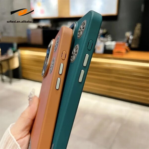 Fashion Hollow Heat Dissipation Magnetic PU Leather Case for iPhone 16 15 14 13 12 11 Pro Max Cooling Cover