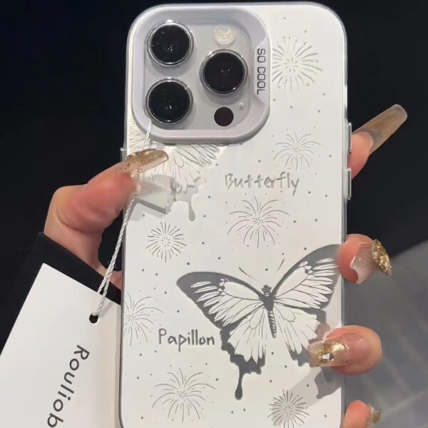 Fireworks Butterfly Small Fresh Girl personality phone case for iphone | IP039 - Image 2