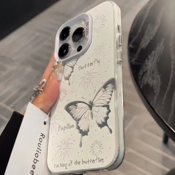 Fireworks Butterfly Small Fresh Girl personality phone case for iphone | IP039 - Image 4