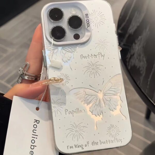 Fireworks Butterfly Small Fresh Girl personality phone case for iphone | IP039 - Image 6