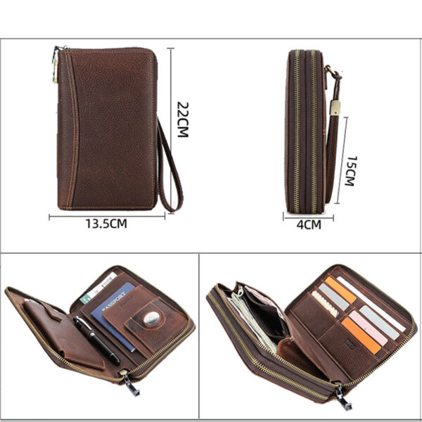 Ga192 Custom man handmade Pouch Plain designer clutch bag for Men Large Luxury Customizable Real Genuine Leather fashion bag