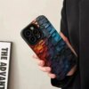 Gradient Color Geometric Pattern For iPhone 15 14 13 12 11 Pro Max Advanced Sense Phone Cover