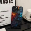 Gradient Color Geometric Pattern For iPhone 15 14 13 12 11 Pro Max Advanced Sense Phone Cover