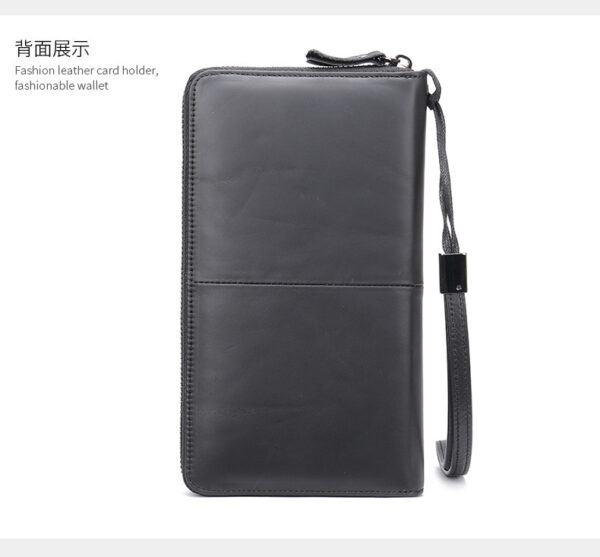 leather men's clutch bag men's large-capacity multifunctional men's wallet