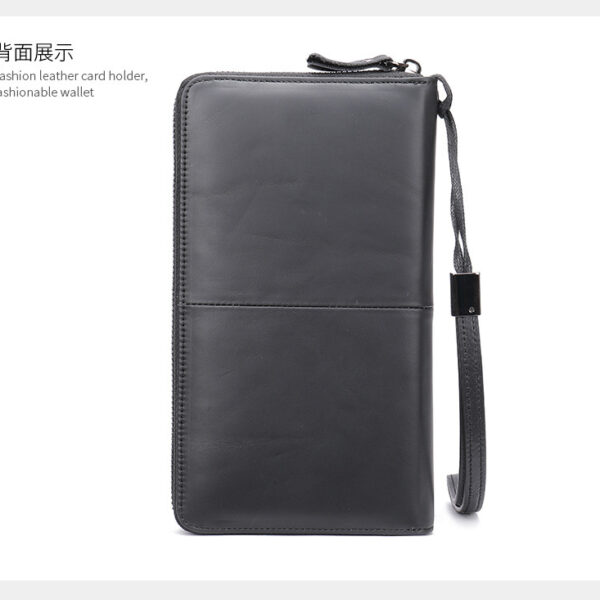 leather men's clutch bag men's large-capacity multifunctional men's wallet