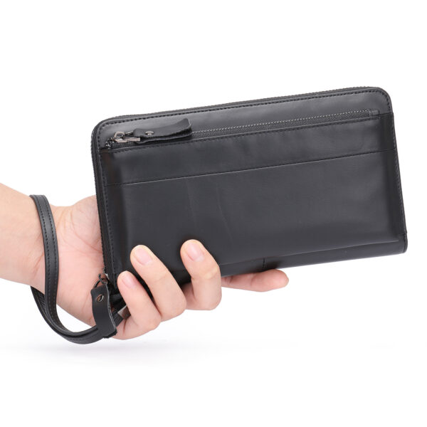 leather men's clutch bag men's large-capacity multifunctional men's wallet