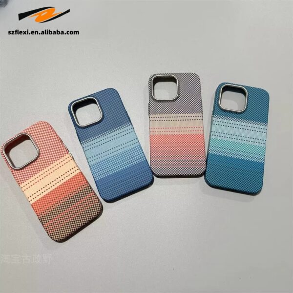 Luxury Metal Lens Pixel Texture Phone Case For iPhone 16 Pro 15 14 13 Frosted Wireless Charging Hard PC Cover