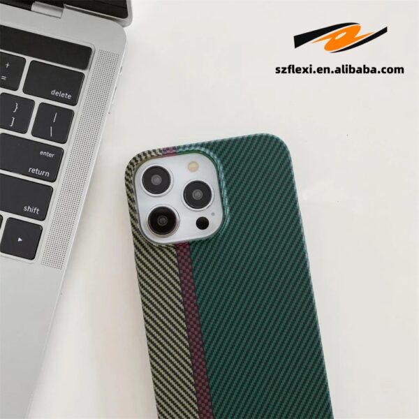 Magnetic Carbon Fiber Pattern Case For iPhone 14 13 15 Pro Max Plus Wireless Charging Plastic Hard Cover