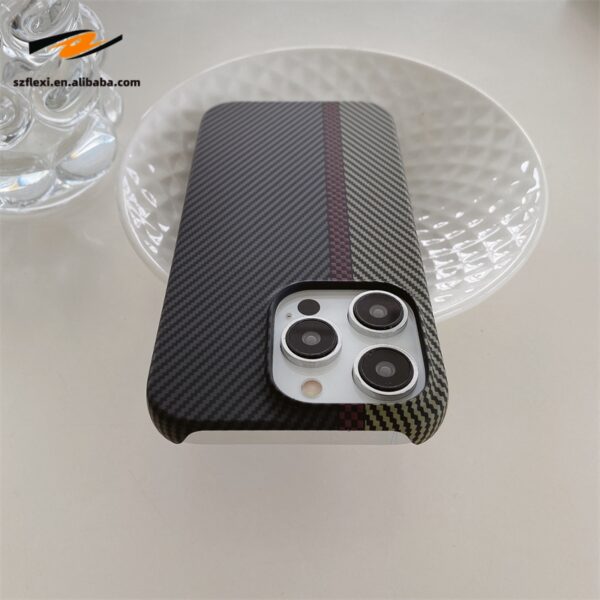 Magnetic Carbon Fiber Pattern Case For iPhone 14 13 15 Pro Max Plus Wireless Charging Plastic Hard Cover