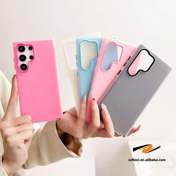 Matte Candy Color Jelly Phone Shell For Samsung Galaxy S24 Ultra S23 Plus S22 For Galaxy S25 Ultra Shockproof Back Cover