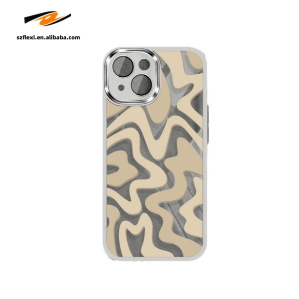 Transparent Stripe Soft TPU Phone Case For iPhone 12 13 14 15 Pro Max 14 15 Plus Camera Protection