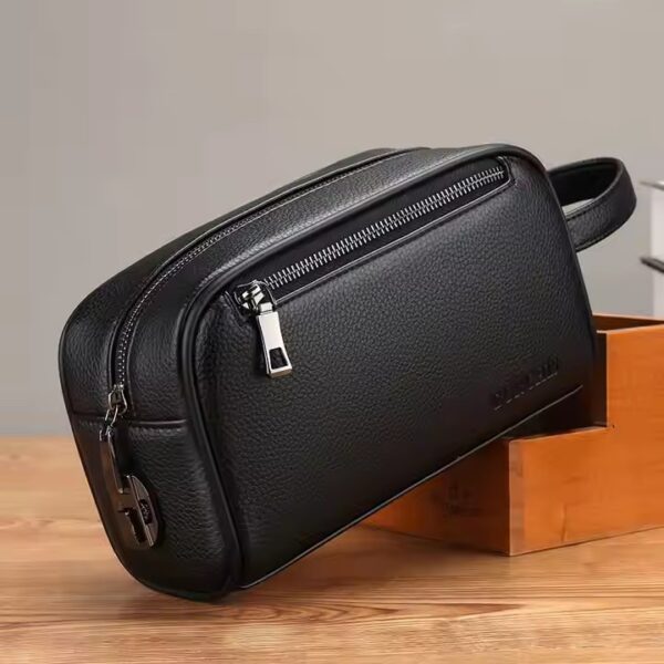 Whosale Men's Clutch Bag Password Lock Anti Pu Leather Bag Large Capacity Business Hand Bag For Men