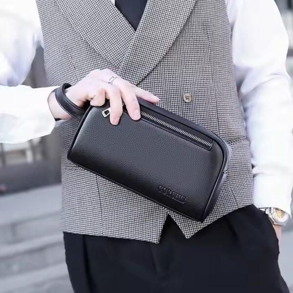 Whosale Men's Clutch Bag Password Lock Anti Pu Leather Bag Large Capacity Business Hand Bag For Men