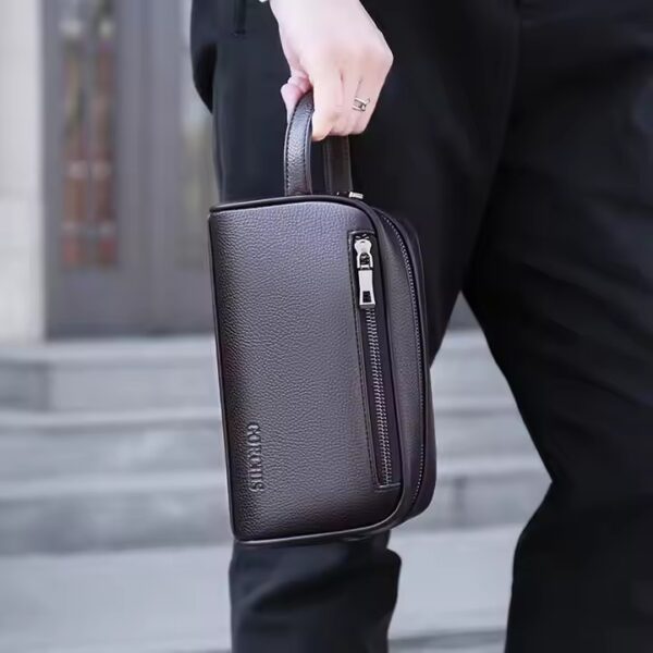 Whosale Men's Clutch Bag Password Lock Anti Pu Leather Bag Large Capacity Business Hand Bag For Men