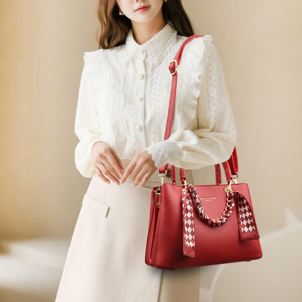 Large Capacity Women Soft Leather Handbags Luxury Designer 3 Layers Ladies Shoulder Crossbody Bag Shopping Brand Messenger Tote