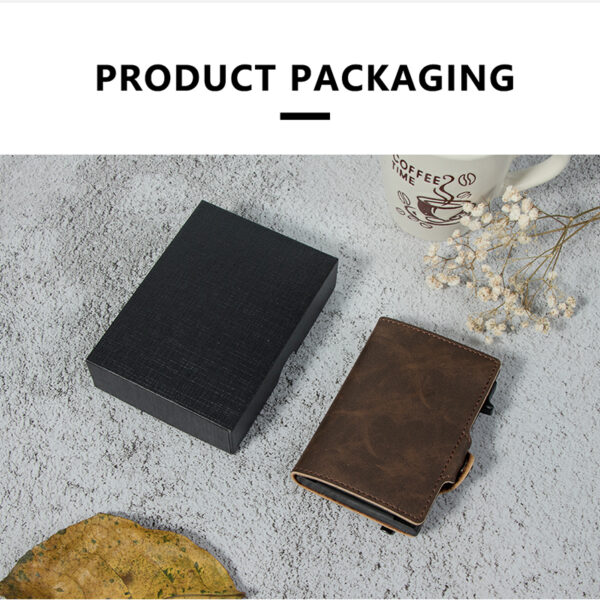 2024 New Minimalist Metal Aluminum Card Holder RFID Blocking Slim Wallet for Men