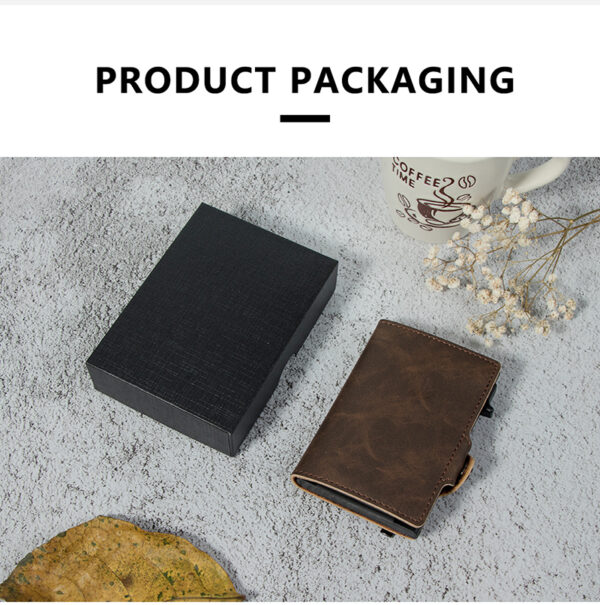 2024 New Minimalist Metal Aluminum Card Holder RFID Blocking Slim Wallet for Men