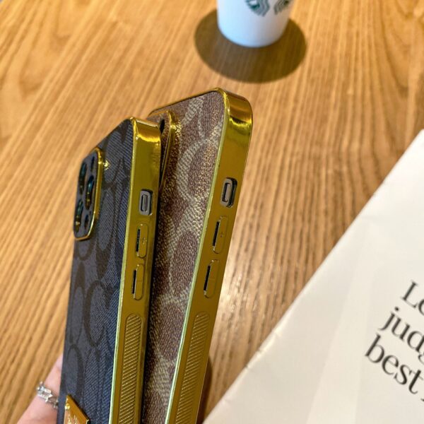 2024 Popular Fashion Brand Electroplated Leather Phone case for iphone 16 15 14 13 12 Plus/pro/pro Max Luxury Phone case