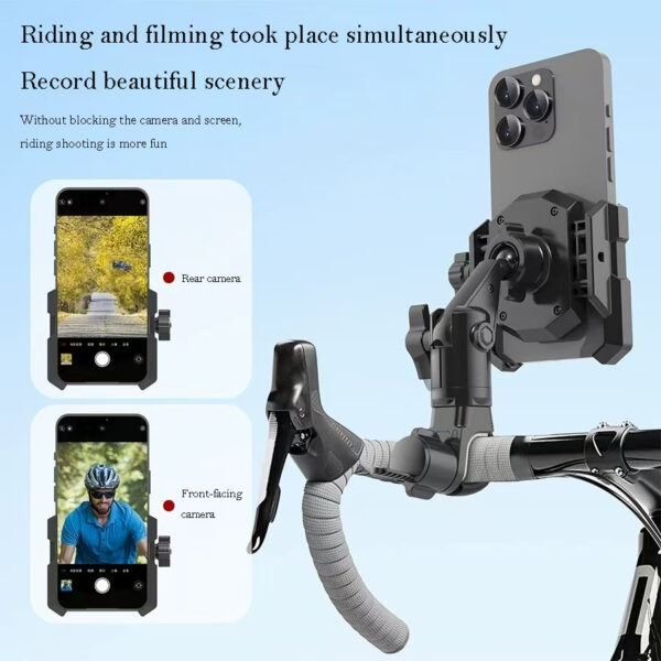 Bicycle Mobile Phone Holder Mountain Cycling Anti-vibration Navigation Mobile Phone Holder Fixed Shooting Equipment