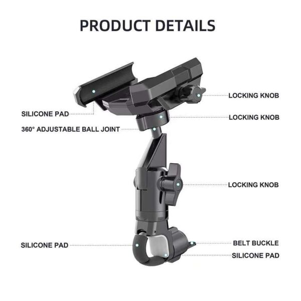 Bicycle Mobile Phone Holder Mountain Cycling Anti-vibration Navigation Mobile Phone Holder Fixed Shooting Equipment