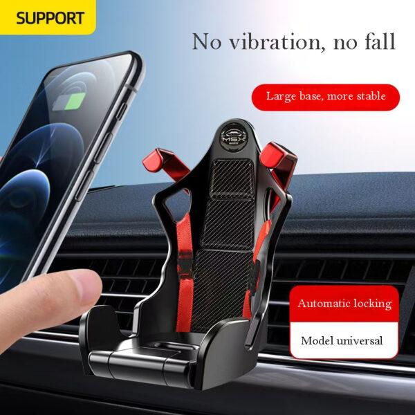Car Seat Car Universal Mobile Phone Creative Holder Automatic Clamp Navigation air Conditioning Outlet Mobile Phone Holder
