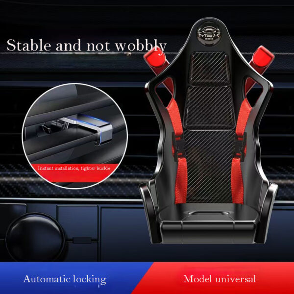 Car Seat Car Universal Mobile Phone Creative Holder Automatic Clamp Navigation air Conditioning Outlet Mobile Phone Holder