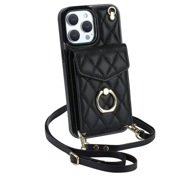 Crossbody Bag Luxury Accordion Card Pocket PU Leather Wallet Phone Case for Samsung S23 Ultra Leather case Back Covers