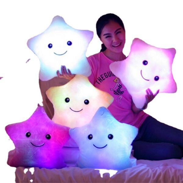 Custom Your Design Birthday for Kids Boys Girls Light Stuffed Animal Toys Plush Pillows Night Light up Twinkle LED Star