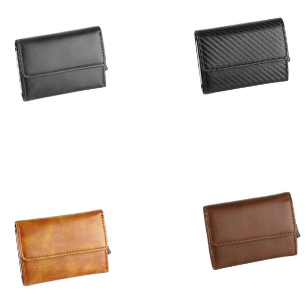 Detachable Magnet Card Holder with Money Clip Polymorphic Business Cardholder Wallet Men Minimalist Tri-fold Removable Wallet ZF