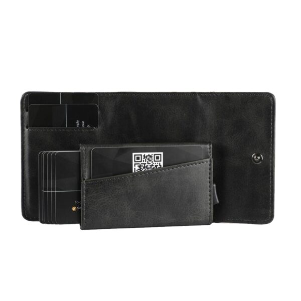 Detachable Magnet Card Holder with Money Clip Polymorphic Business Cardholder Wallet Men Minimalist Tri-fold Removable Wallet ZF