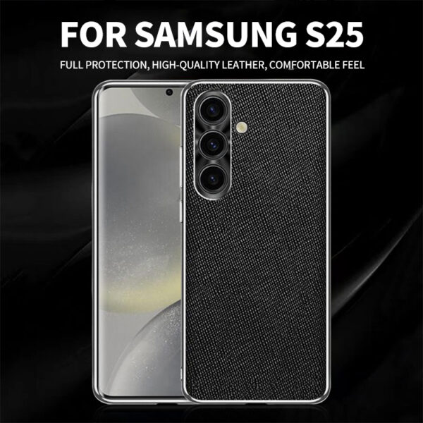 Electroplated Mobile Phone Case for Samsung S24 Plus S25 Ultra Anti Slip Protective Phone Cover for Samsung S22 Plus S23 Ultra