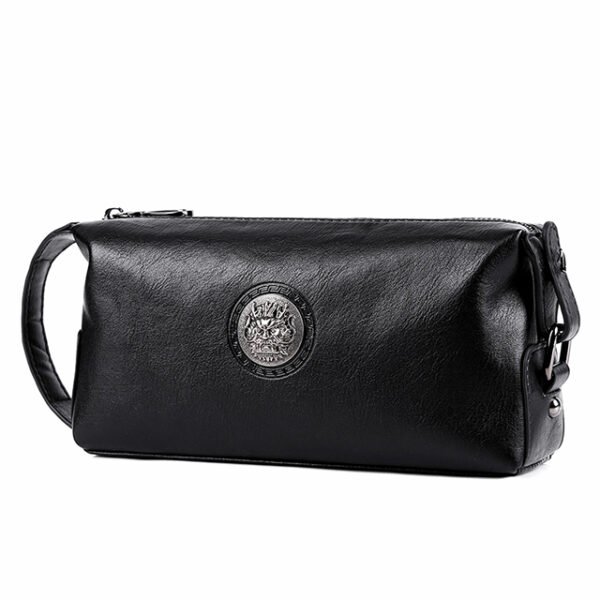 Factory Wholesale New Style Men's Clutch Bag Business Casual Soft PU Leather Clutch Bag Fashion Trend Handbag