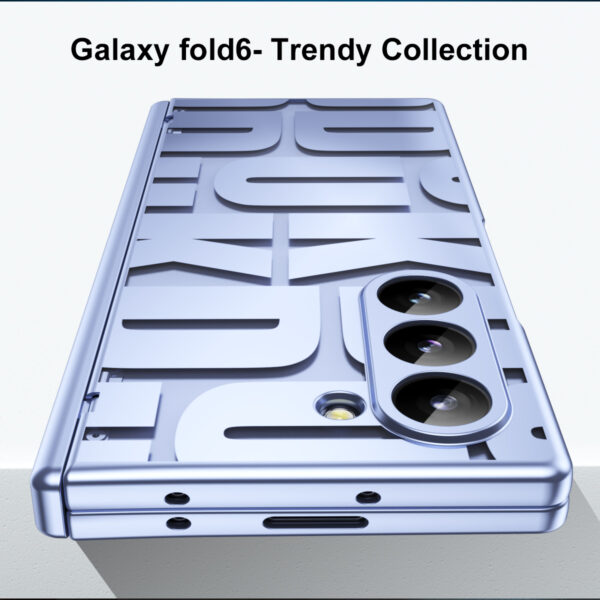 Fashion Plating Protection Folding Shockproof Hard Plasti Phone Case for Samsung Galaxy Z Fold 6