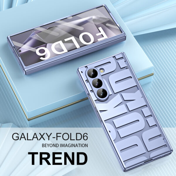 Fashion Plating Protection Folding Shockproof Hard Plasti Phone Case for Samsung Galaxy Z Fold 6