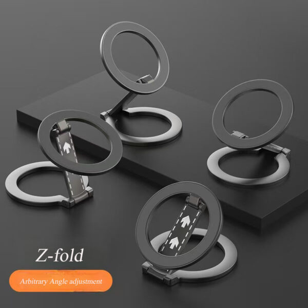 Folding Portable Double-head Magnetic Grip Stand Phone Stand Alloy Material Ultra-thin Multi-functional Stand