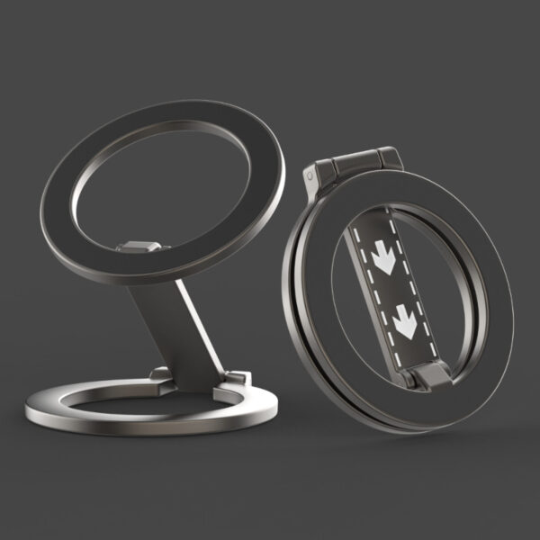 Folding Portable Double-head Magnetic Grip Stand Phone Stand Alloy Material Ultra-thin Multi-functional Stand