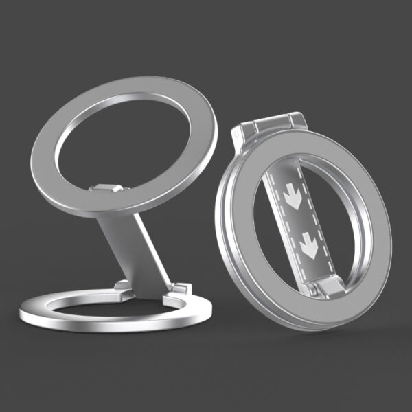 Folding Portable Double-head Magnetic Grip Stand Phone Stand Alloy Material Ultra-thin Multi-functional Stand
