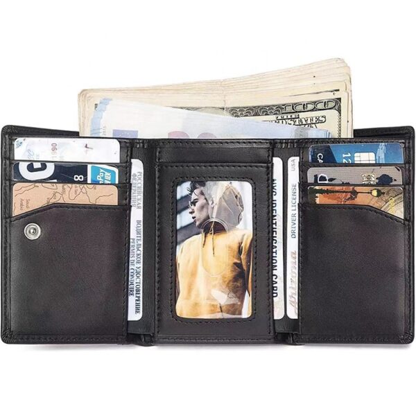 Genuine Leather Purse Wallet Men