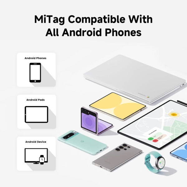Google Certified Android Tag Waterproof for airtag Works With Google Find My Device App Compatible With All Android Devices