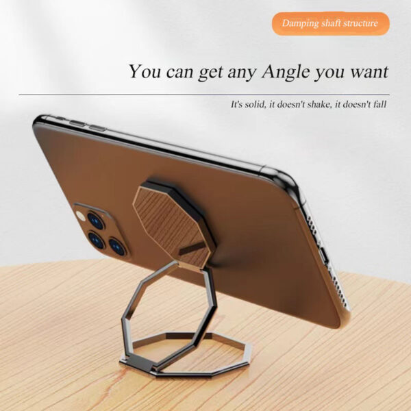 Hidden Folding Finger Grip Phone Holder with Car Magnetic Metal Stand Portable Ring Buckle Stand