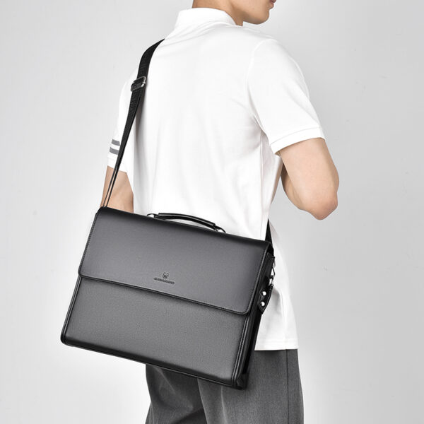 Hot Selling Brand Classic Design Men's Messenger Bag PU Leather Business Travel Bag