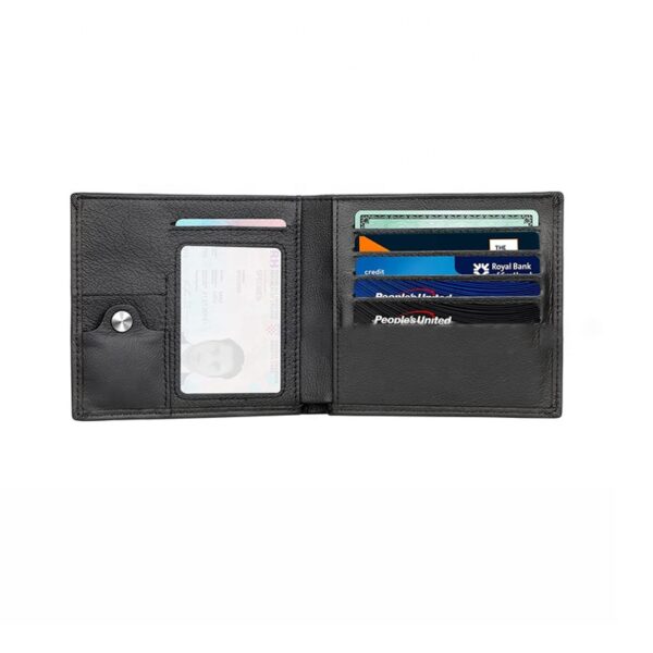 Matte Genuine Leather Business Travel Wallet