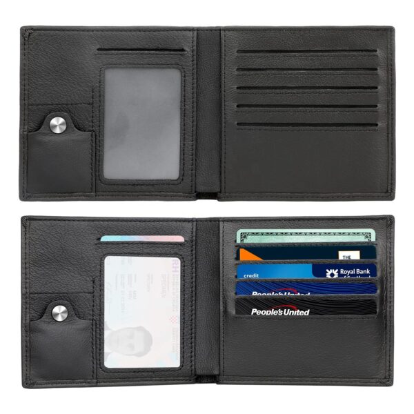 Matte Genuine Leather Business Travel Wallet