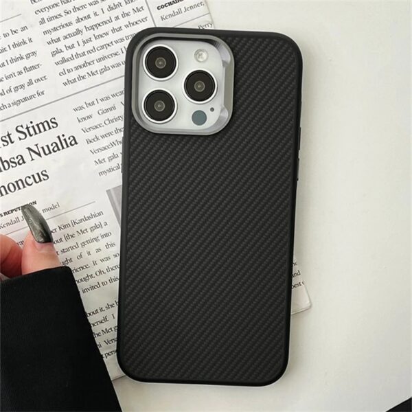 New Design Metal Lens Holder Phone case for iphone 15 14 13 12 Pro Max for iphone 15 Luxury Carbon Fiber case