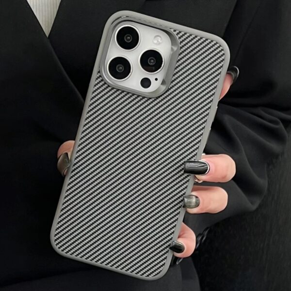 New Design Metal Lens Holder Phone case for iphone 15 14 13 12 Pro Max for iphone 15 Luxury Carbon Fiber case