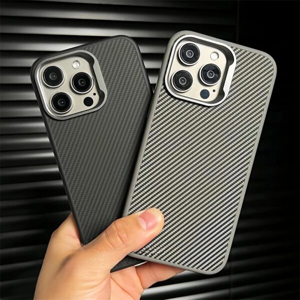 New Design Metal Lens Holder Phone case for iphone 15 14 13 12 Pro Max for iphone 15 Luxury Carbon Fiber case