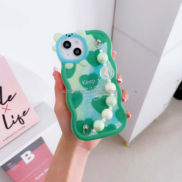 Newest Multi Color Wrist Strap Design 2.0mm Thickness Flower Printing TPU Mobile Phone Cover Case for Realme C2 C55 10