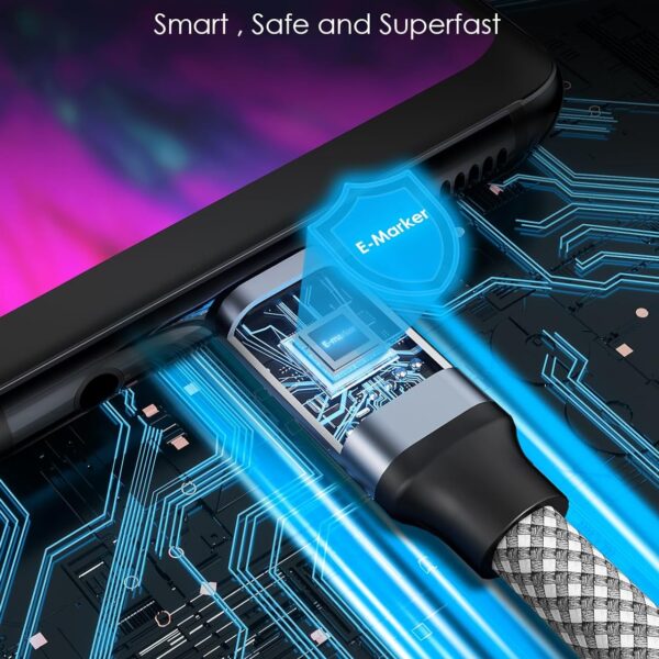 Portable Usb-C Self Magnet Charger Type C Magnetic Suction C to C Phone Data Transfer Magnet Fast Charging 240w Magnetic Cable